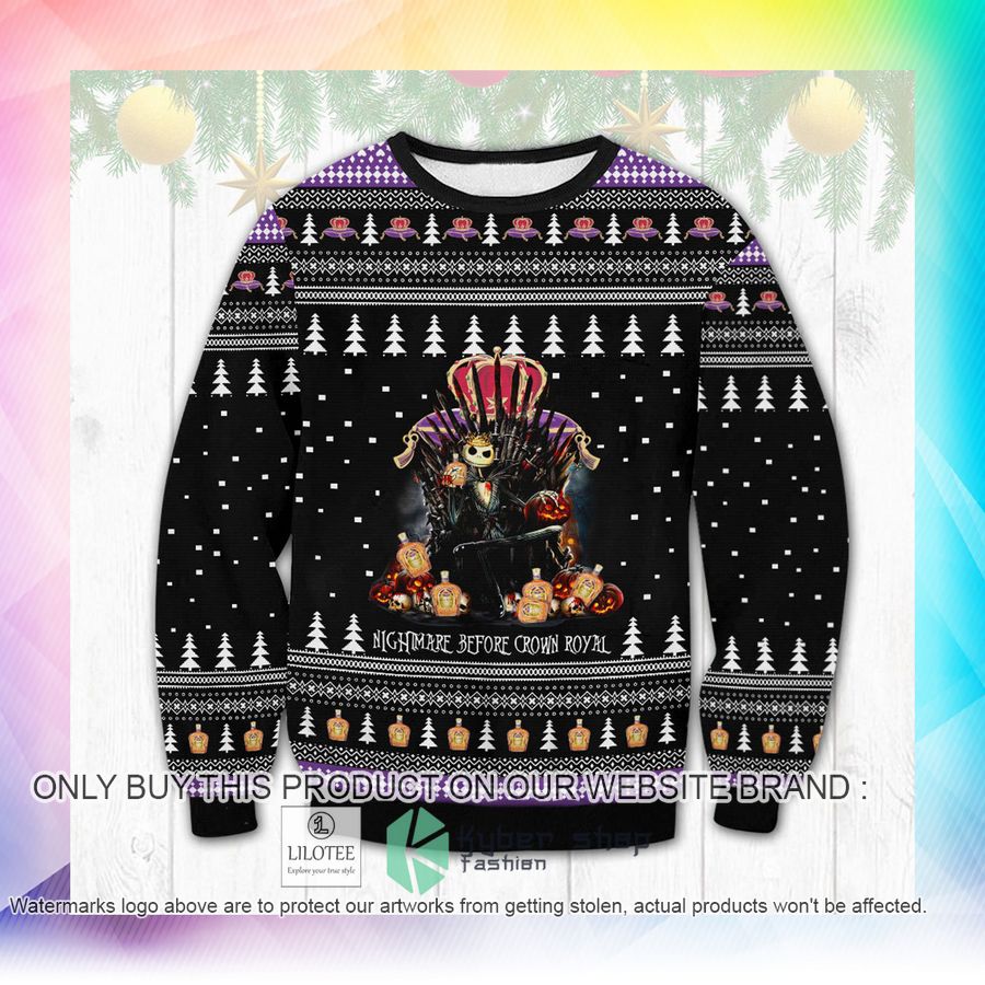 Crown Royal Nightmare Christmas Sweater, Sweatshirt 3 crown royal nightmare christmas sweater sweatshirt 3 44627