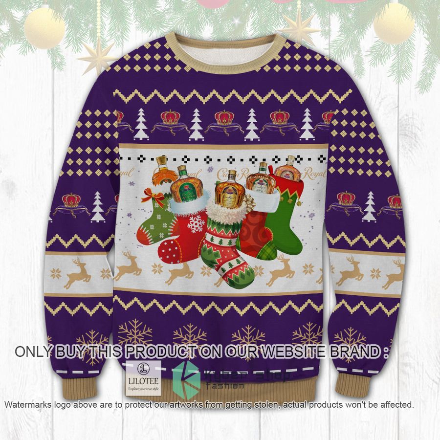 crown royal xmas socks christmas sweater sweatshirt 2 9946