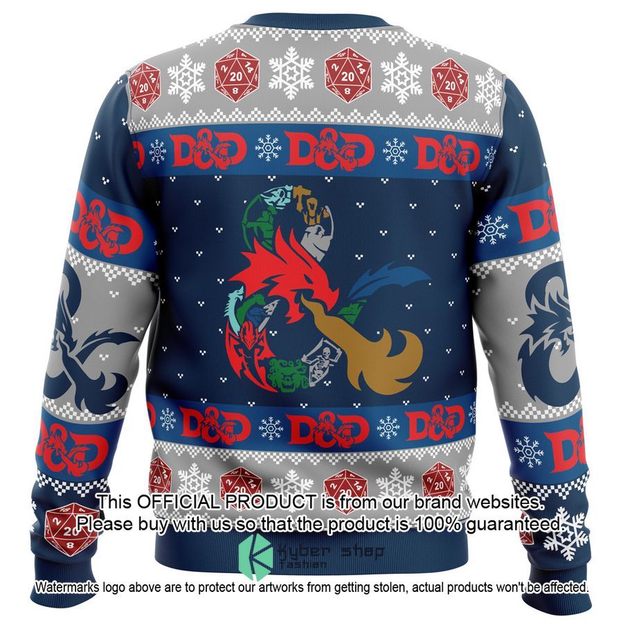 D-20 Dungeons & Dragons Christmas Sweater 3 D-20 Dungeons & Dragons Christmas Sweater word3