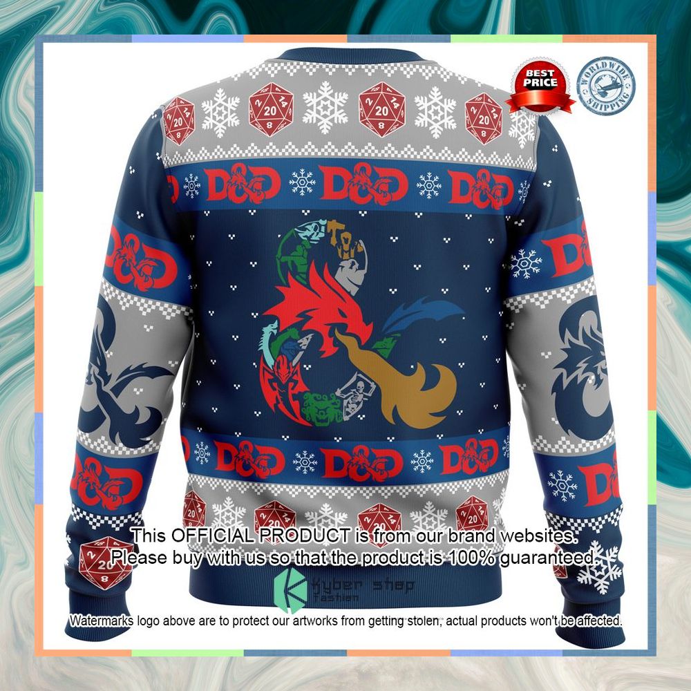 D-20 Dungeons & Dragons Christmas Sweater 6 D-20 Dungeons & Dragons Christmas Sweater word3