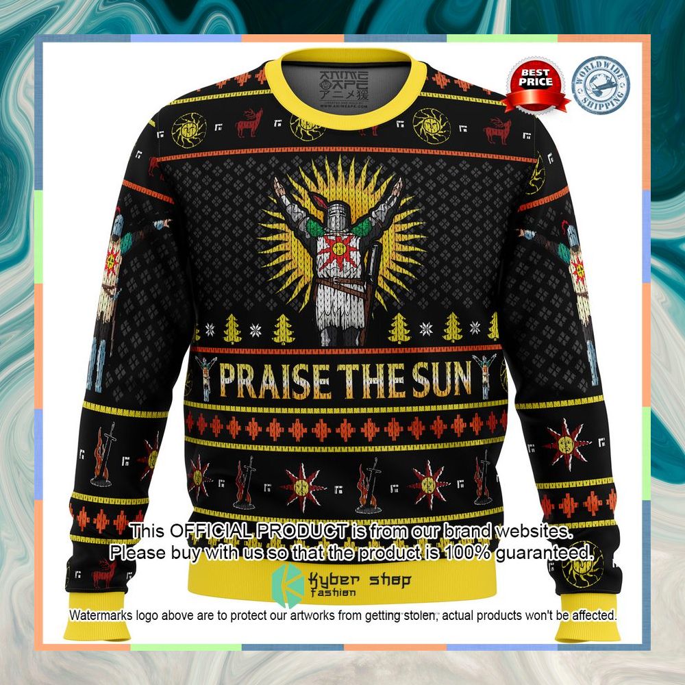 Dark Souls Praise the Sun Sweater 3 Dark Souls Praise the Sun Sweater word3