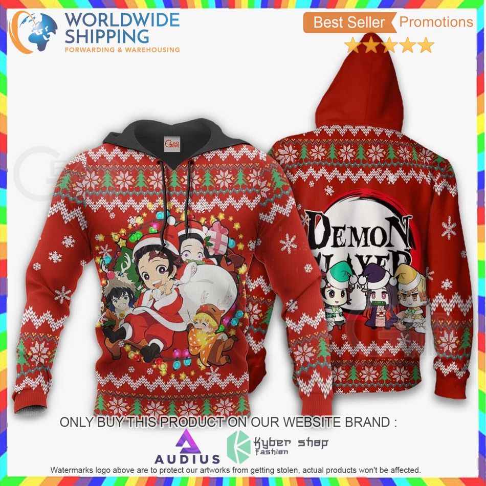 Demon Slayer Kimetsu No Yaiba Sweater, Hoodie 3 demon slayer kimetsu no yaiba sweater hoodie 3 30592