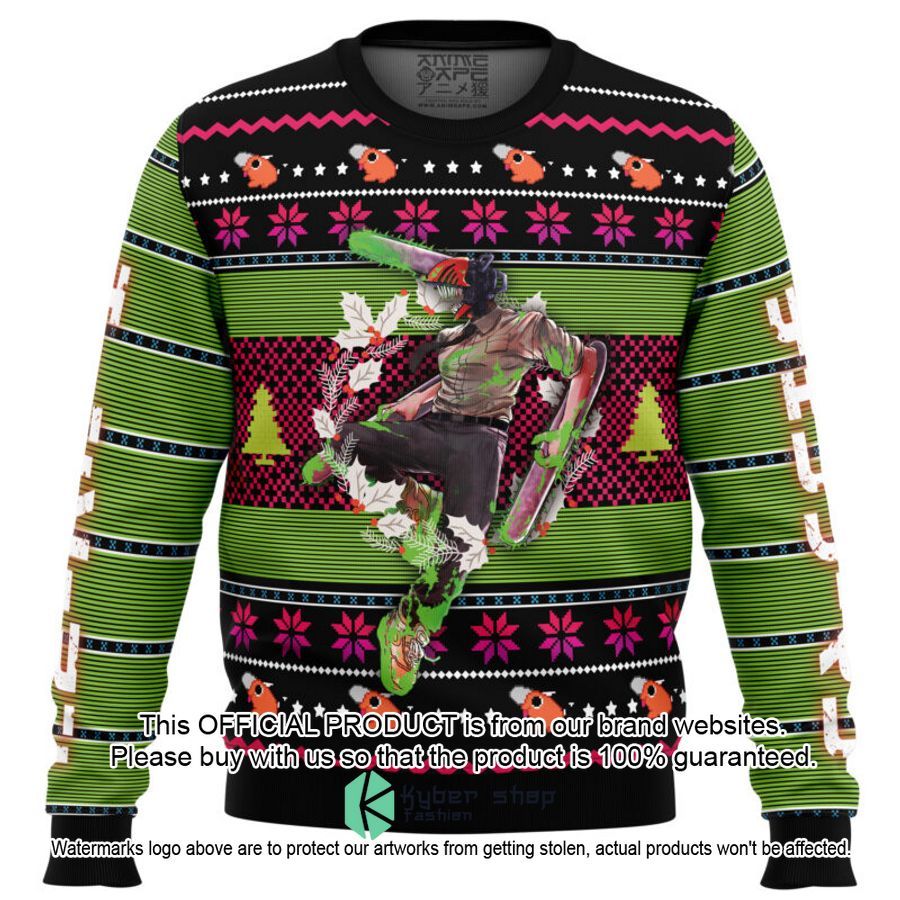 Denji Chainsaw Man Sweater Christmas 15