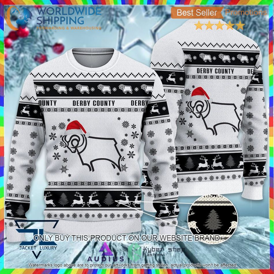 derby county efl ugly christmas sweater 1 14012