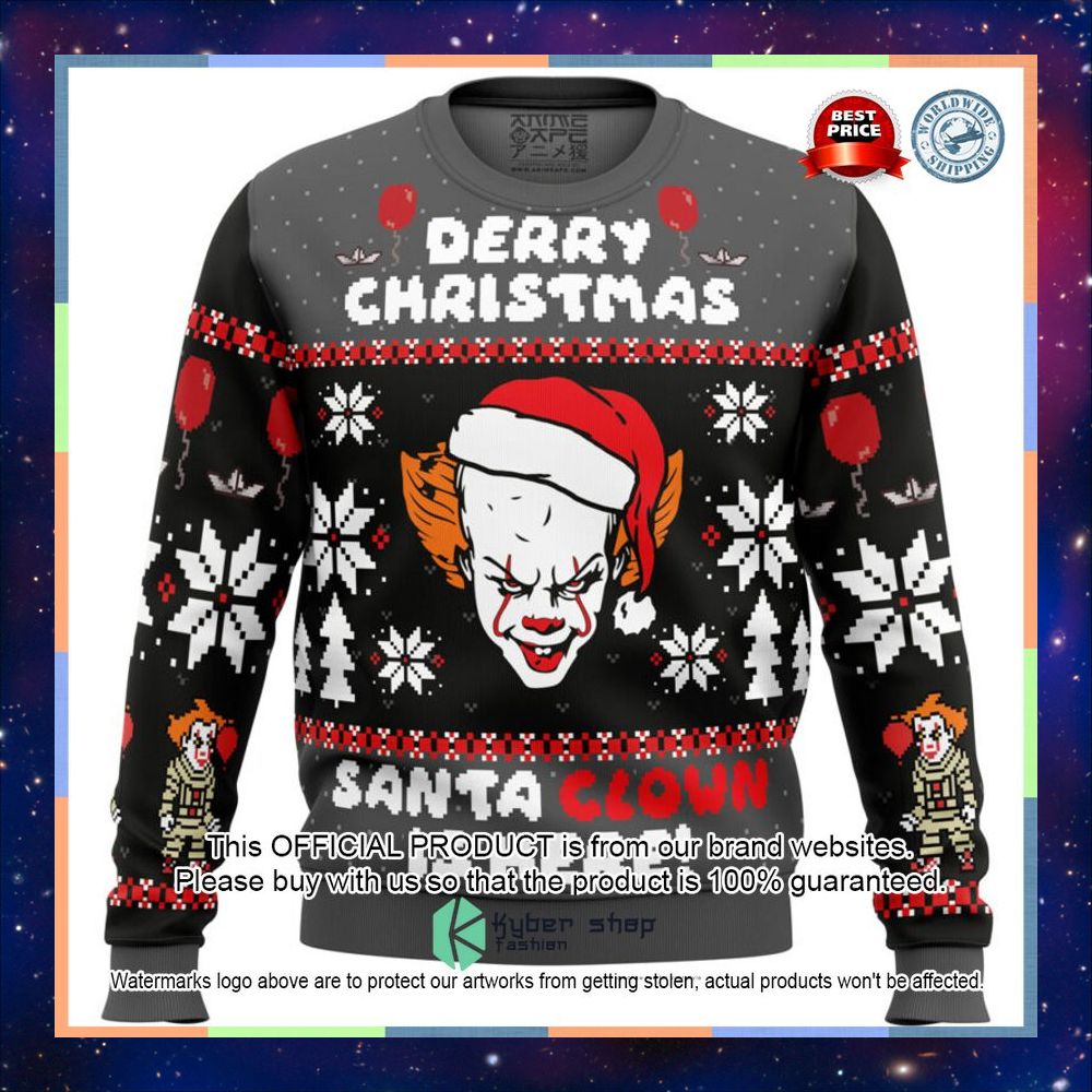 Derry Christmas Pennywise the Clown Sweater Christmas 10