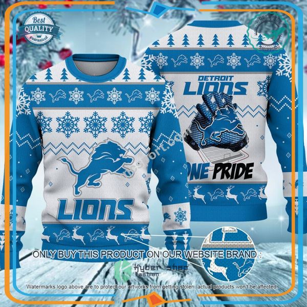 Detroit Lions One Pride Christmas Sweater 3 Detroit Lions One Pride Christmas Sweater word2