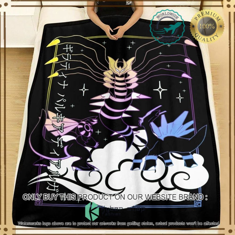 dialga palkia giratina custom pokemon soft blanket 2 19247