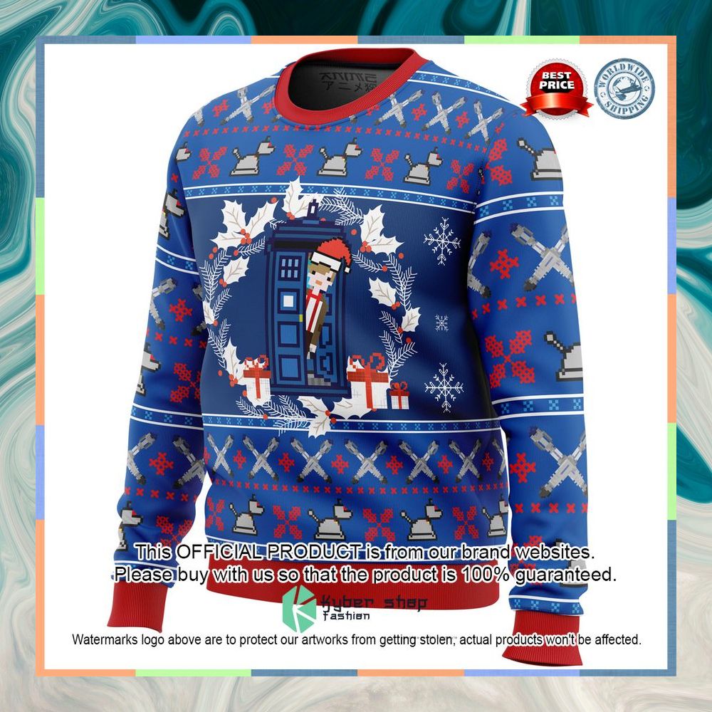 Doctor Who Tardis Christmas Sweater 8 Doctor Who Tardis Christmas Sweater word1