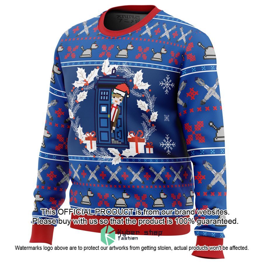 Doctor Who Tardis Christmas Sweater 3 Doctor Who Tardis Christmas Sweater word1