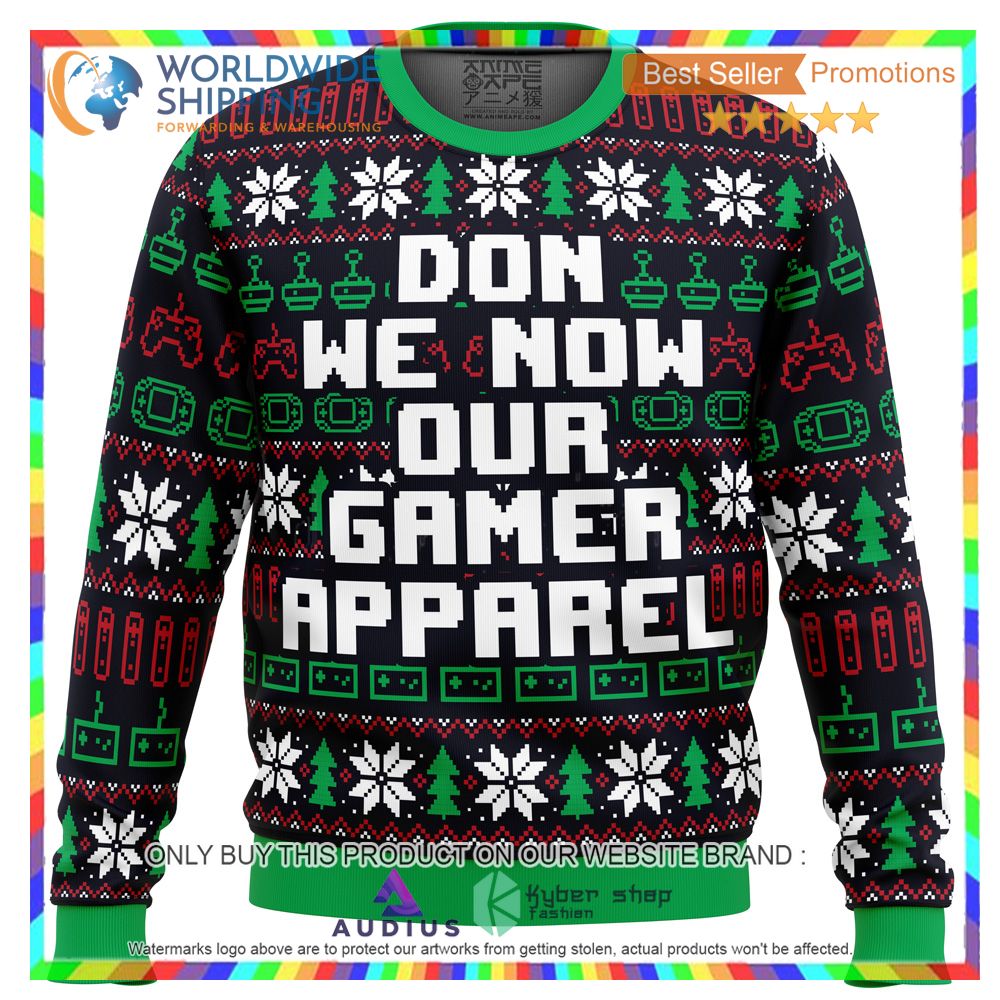 don we now our gamer ugly christmas sweater 2 96343