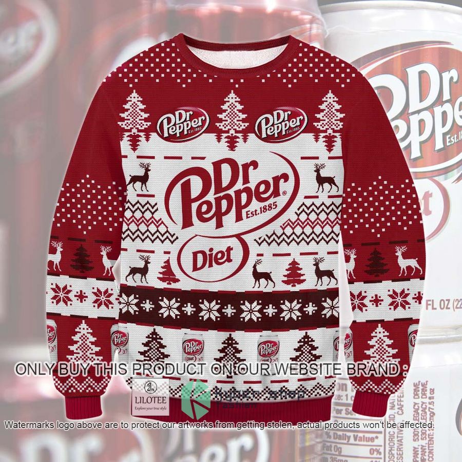 dr pepper diet christmas sweater sweatshirt 1 62196