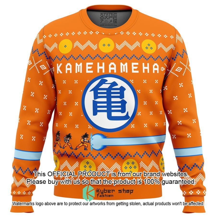 Dragon Ball Z Son Goku Kamehameha Symbol orange Sweater 7