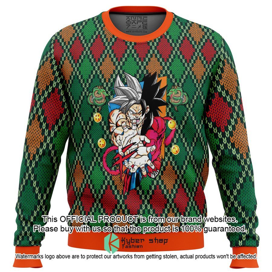 Dragon Ball Z SSJ4 Goku Christmas Sweater