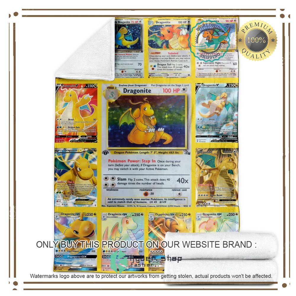 Dragonite Anime Pokemon Blanket 4 dragonite anime pokemon blanket 4 57251
