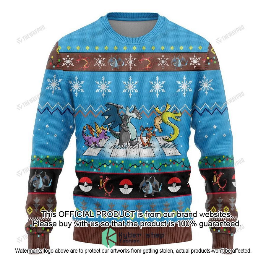 Dragons on Abbey Road Christmas Sweater 3 Dragons on Abbey Road Christmas Sweater word1