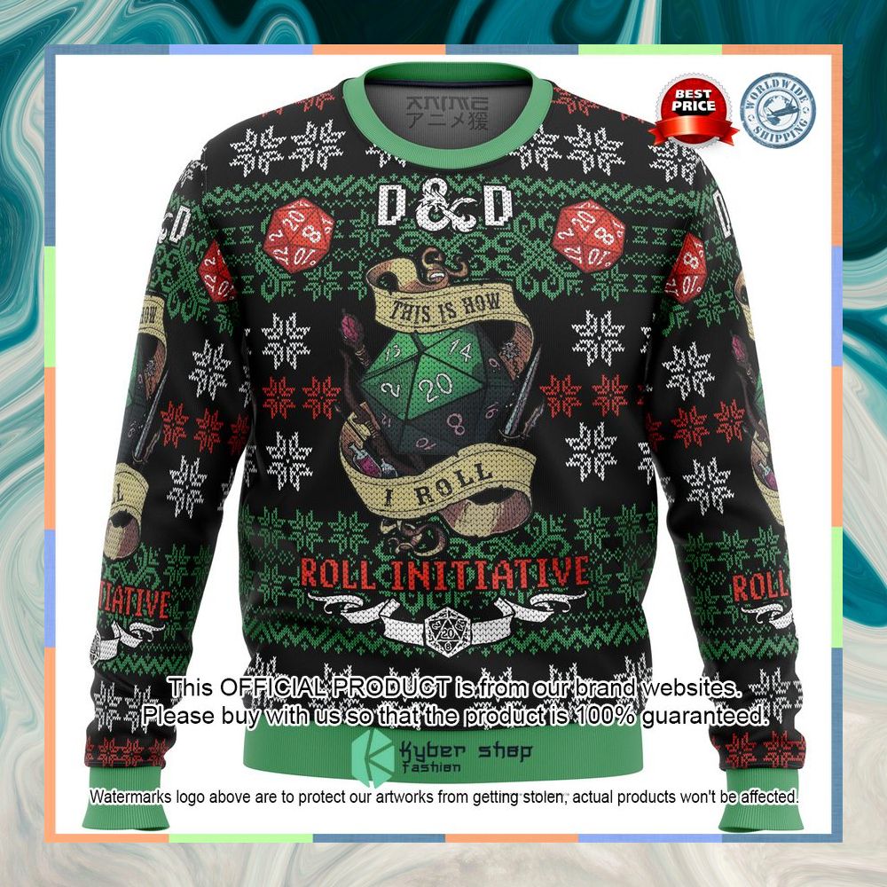 Dungeons & Dragons Roll Initiative Sweater 3 Dungeons & Dragons Roll Initiative Sweater word1