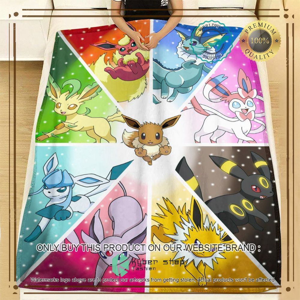 eeveelutions anime pokemon blanket 2 34551