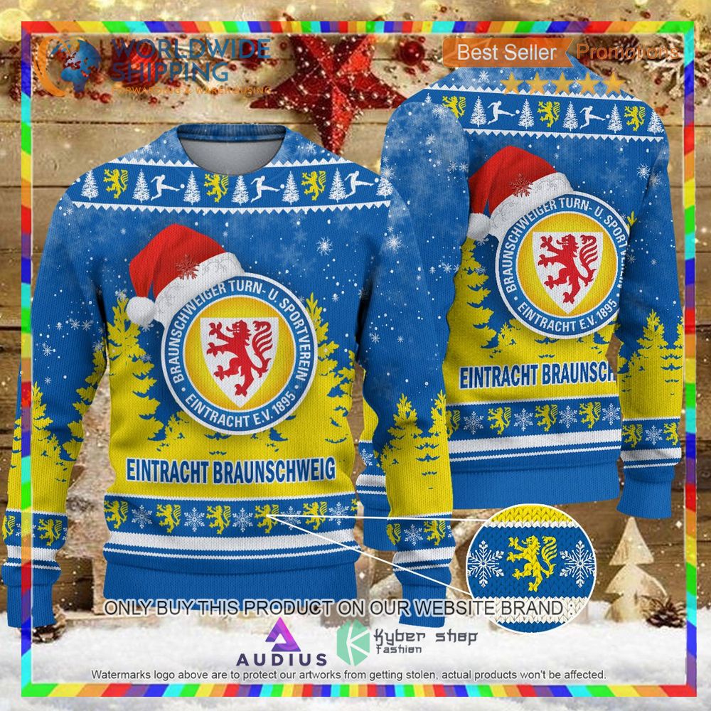 eintracht braunschweig ugly christmas sweater 1 8811