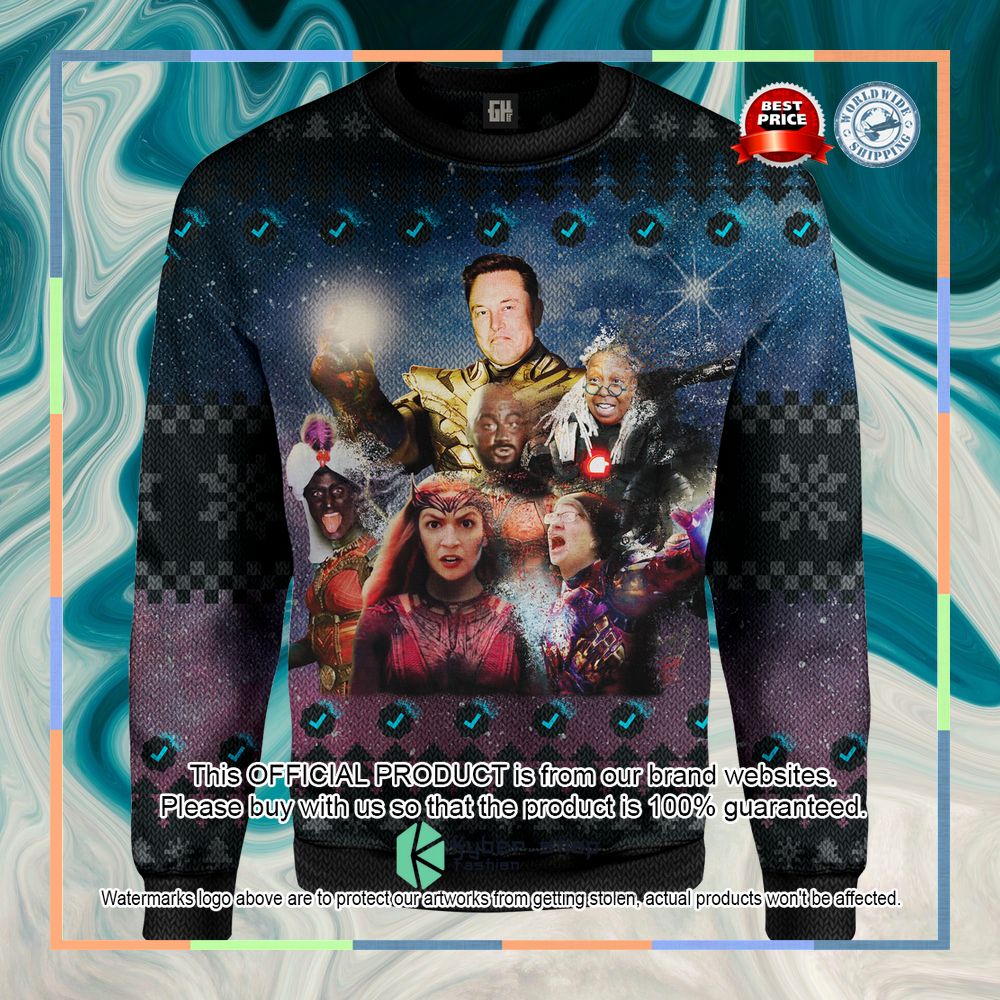 Elon The Snappening Christmas Sweater 18