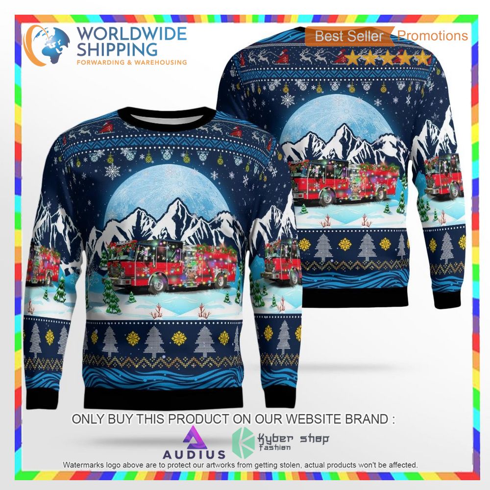elsmere kentucky elsmere ky fire ems ugly christmas sweater 1 43555