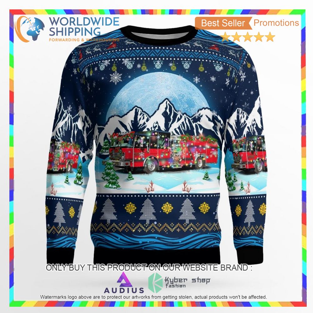 elsmere kentucky elsmere ky fire ems ugly christmas sweater 2 54210