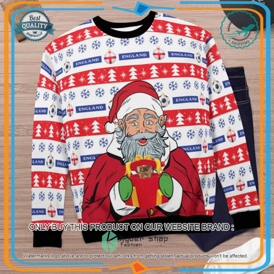 England Football Santa Claus Gift Ugly Christmas Sweater 12 england football santa claus gift ugly christmas sweater 6 41821