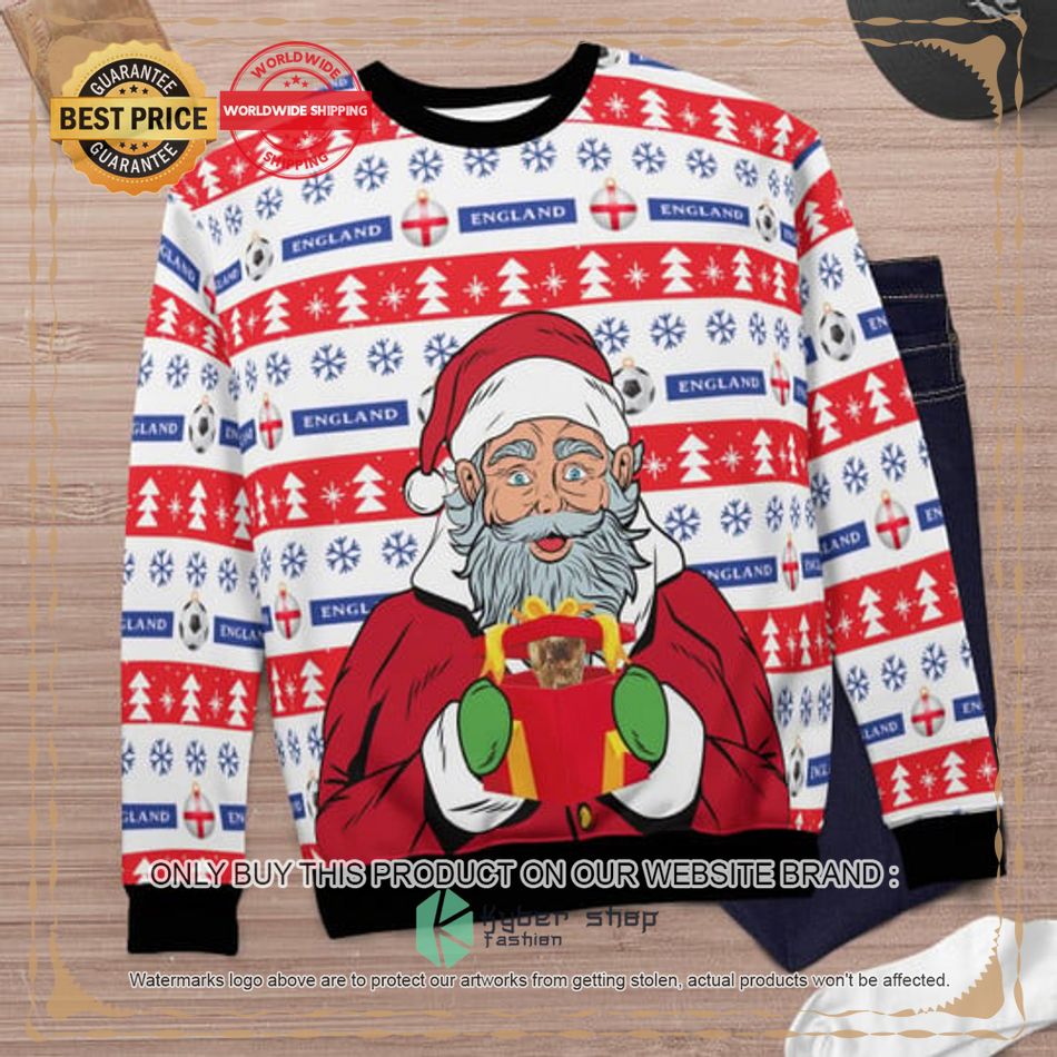 England Football Santa Claus Gift Ugly Christmas Sweater 6 england football santa claus gift ugly christmas sweater 6 4650