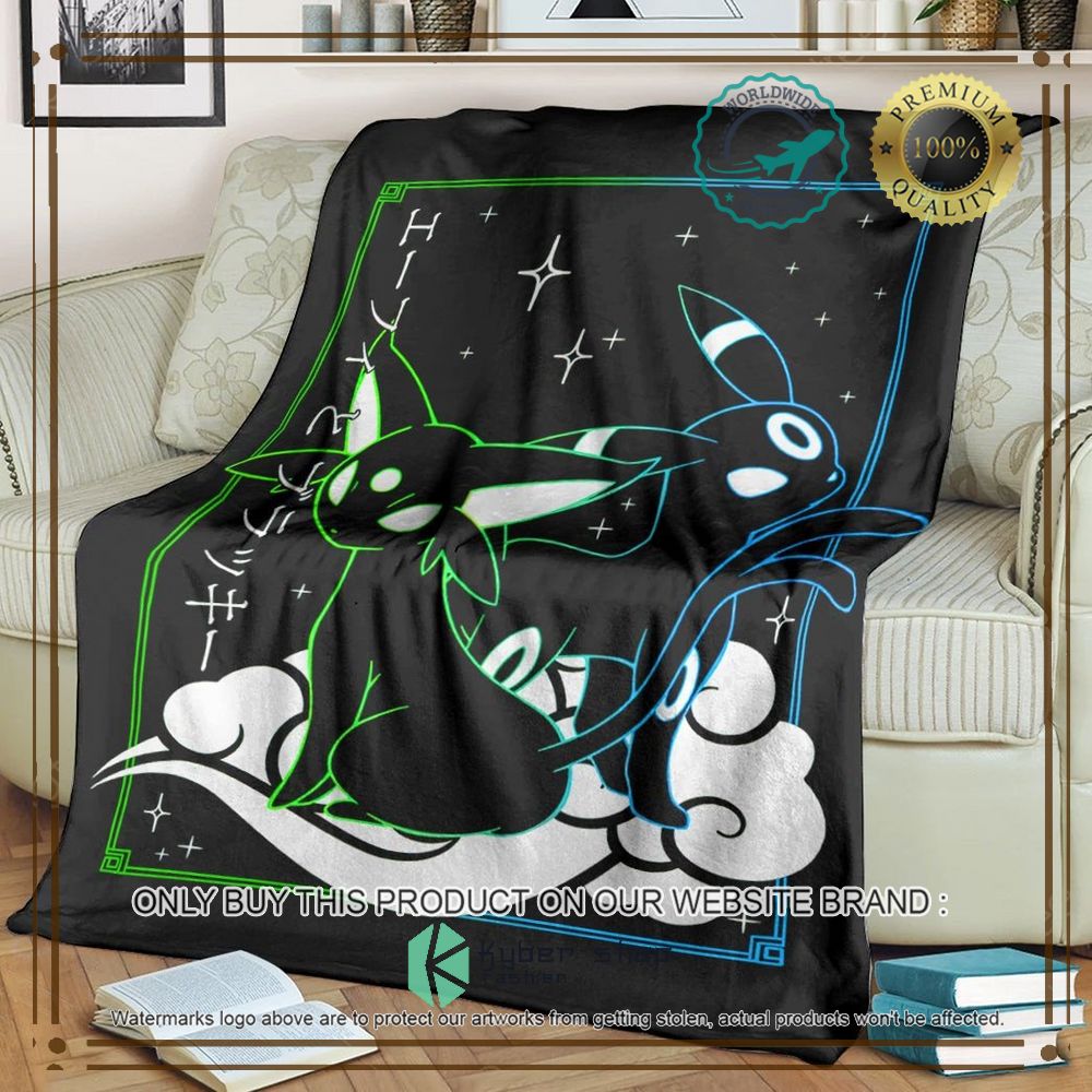 espeon umbreon anime pokemon blanket 2 29940