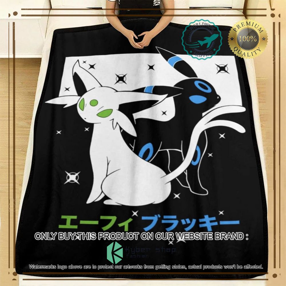 Espeon Umbreon Pokemon Anime Blanket 3 espeon umbreon pokemon anime blanket 3 29753