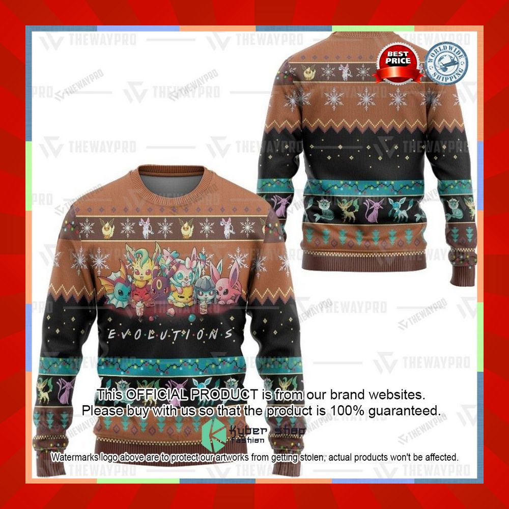 Evolutions Pokemon Christmas Sweater 8 Evolutions Pokemon Christmas Sweater word1