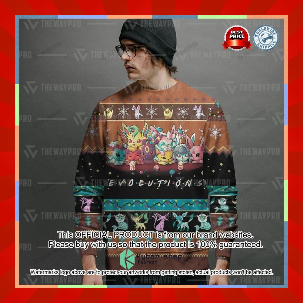 Evolutions Pokemon Christmas Sweater 12 Evolutions Pokemon Christmas Sweater word1