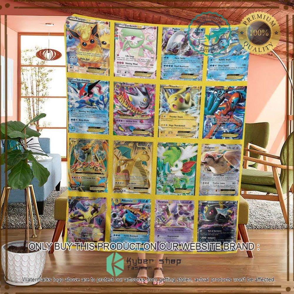 ex cards custom pokemon soft blanket 2 27041