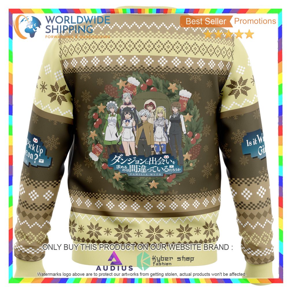Familia Myth DanMachi Ugly Christmas Sweater 5 familia myth danmachi ugly christmas sweater 5 5025
