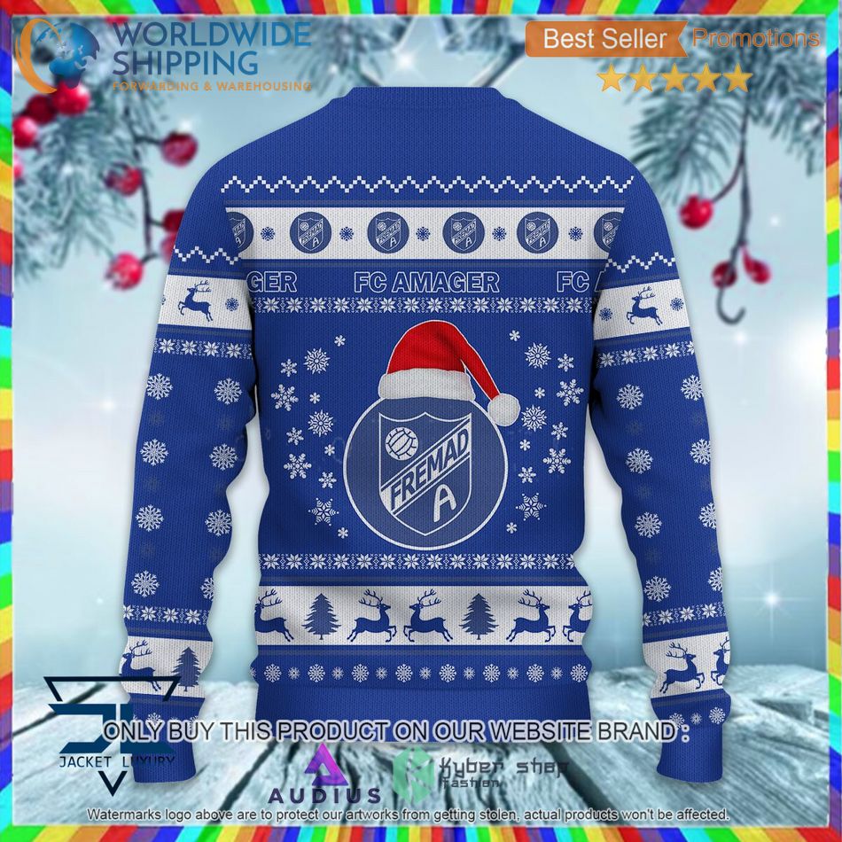 FC Amager Super League & Danish 1st Division Ugly Sweater 3 fc amager super league danish 1st division ugly sweater 3 78877