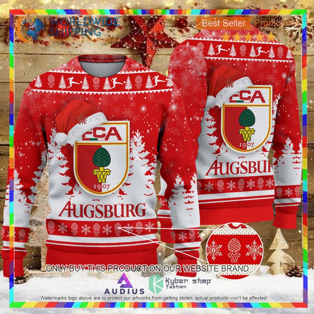 fc augsburg ugly christmas sweater 1 35511