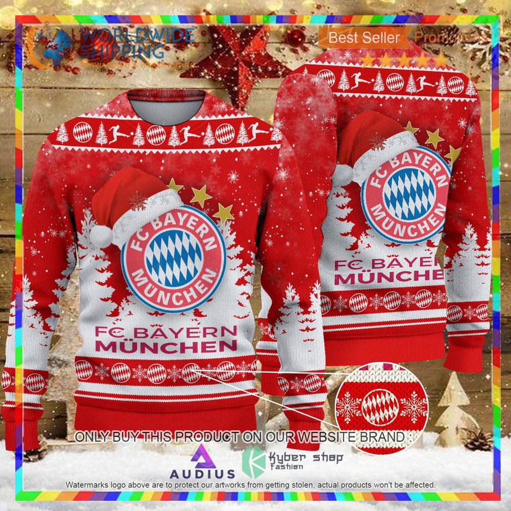 fc bayern munchen ugly christmas sweater 1 53947