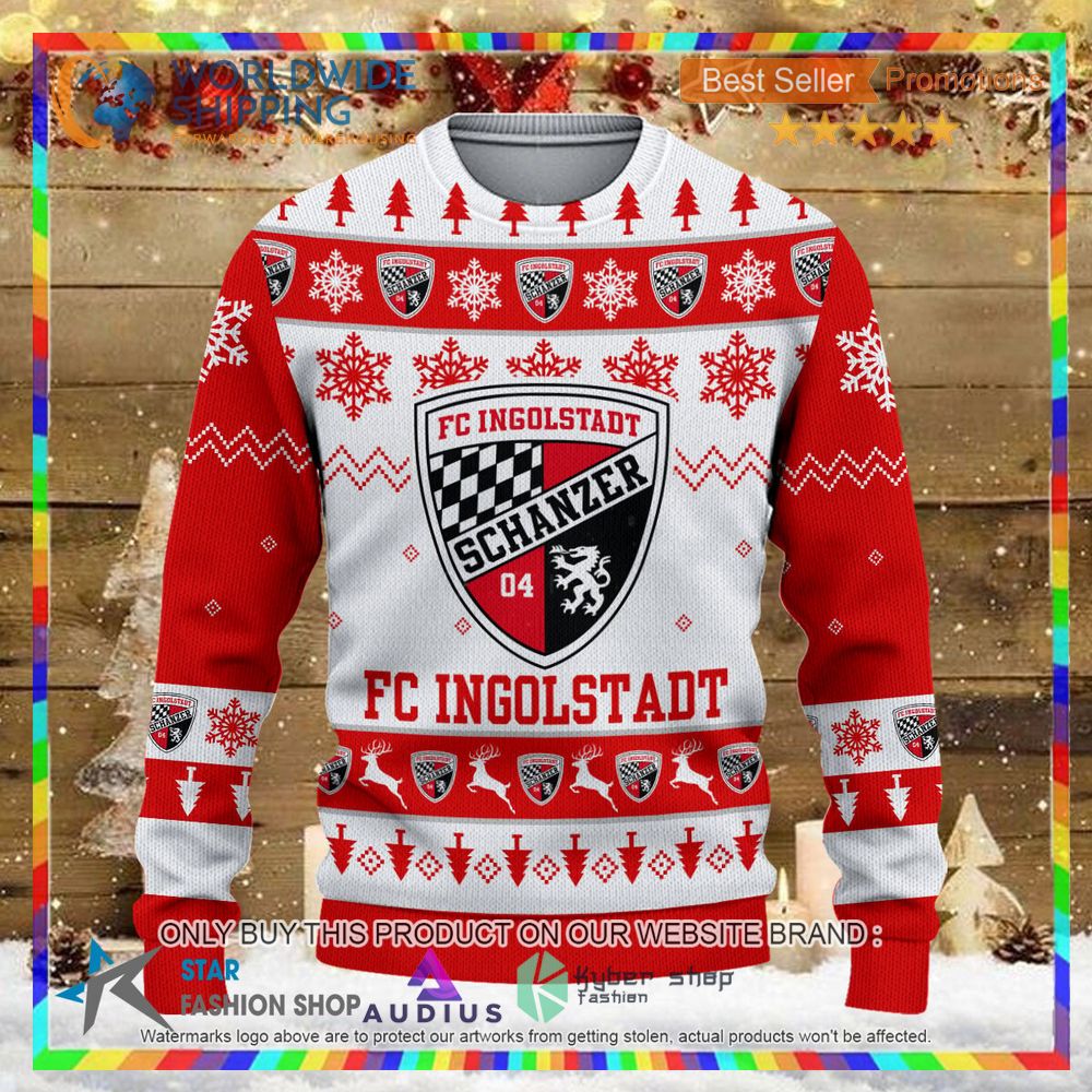 fc ingolstadt white red ugly christmas sweater 2 36741