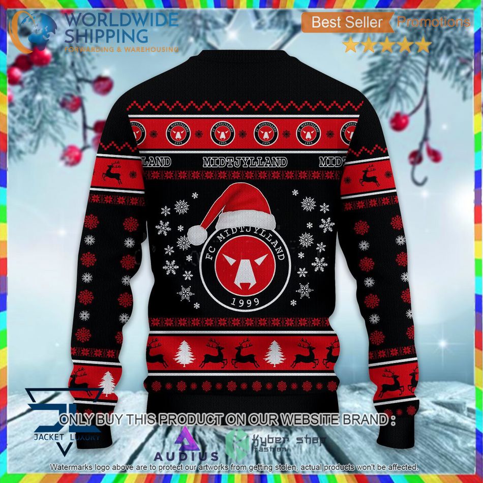 FC Midtjylland Super League & Danish 1st Division Ugly Sweater 3 fc midtjylland super league danish 1st division ugly sweater 3 67533