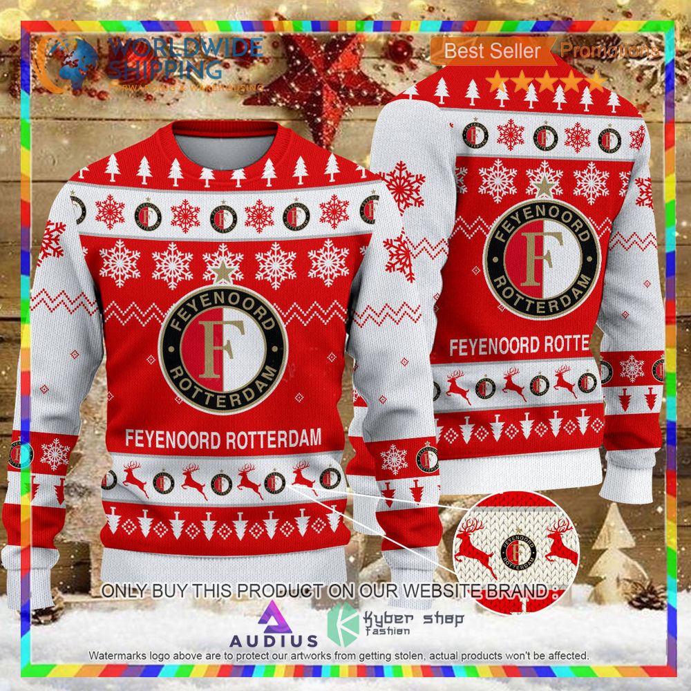 feyenoord rotterdam ugly christmas sweater 1 49090