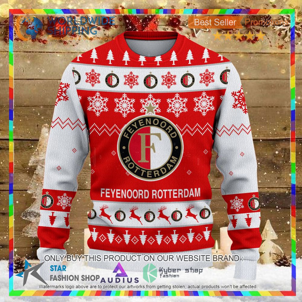 feyenoord rotterdam ugly christmas sweater 2 12353