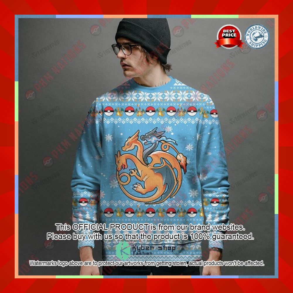 Fire Flying and Dragon Christmas Sweater 19