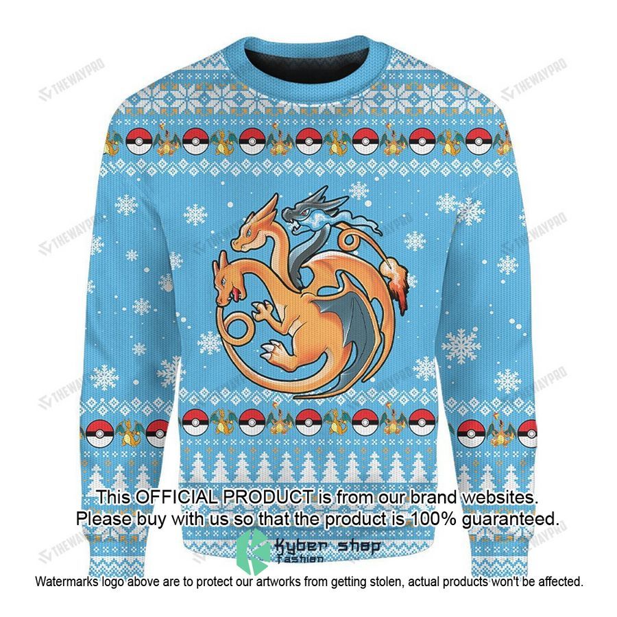 Fire Flying and Dragon Christmas Sweater 16