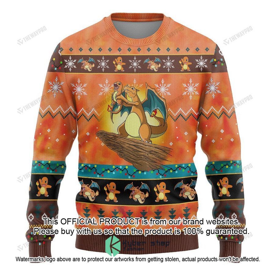 Fire King Pokemonn Christmas Sweater 3 Fire King Pokemonn Christmas Sweater word2