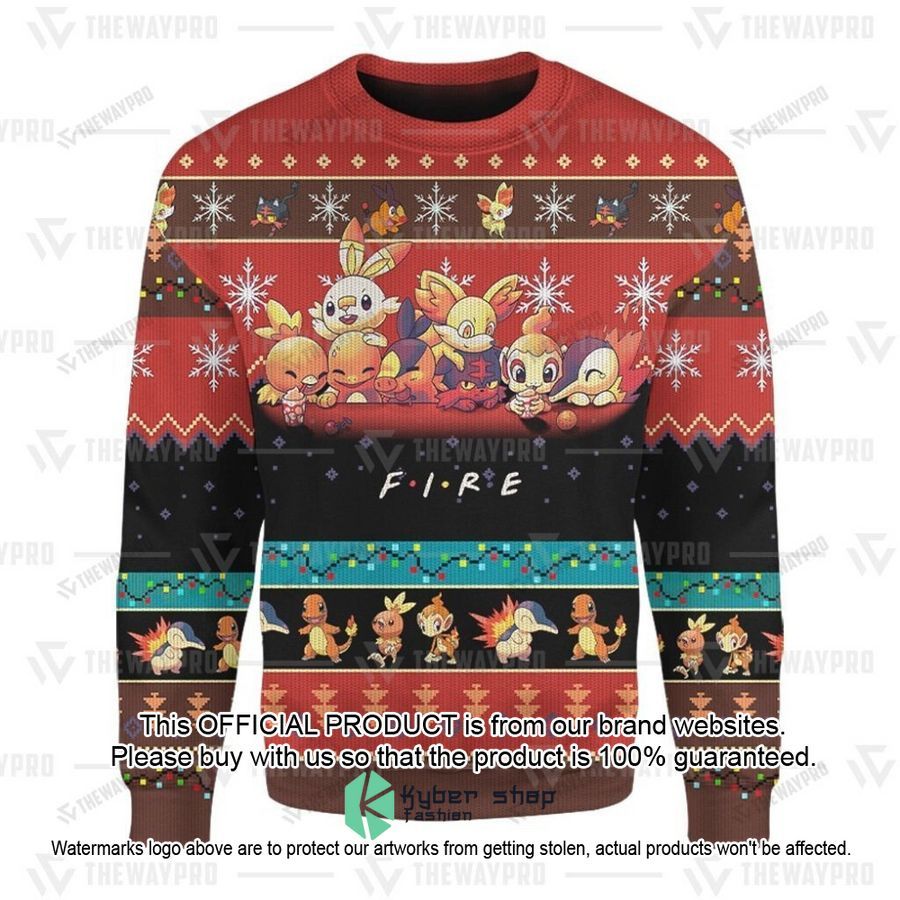 Fire Pokemon Christmas Sweater 5 Fire Pokemon Christmas Sweater word3