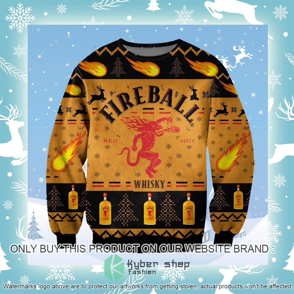 Fireball black orange Ugly Christmas Sweater 3 fireball black orange ugly christmas sweater 3 12305