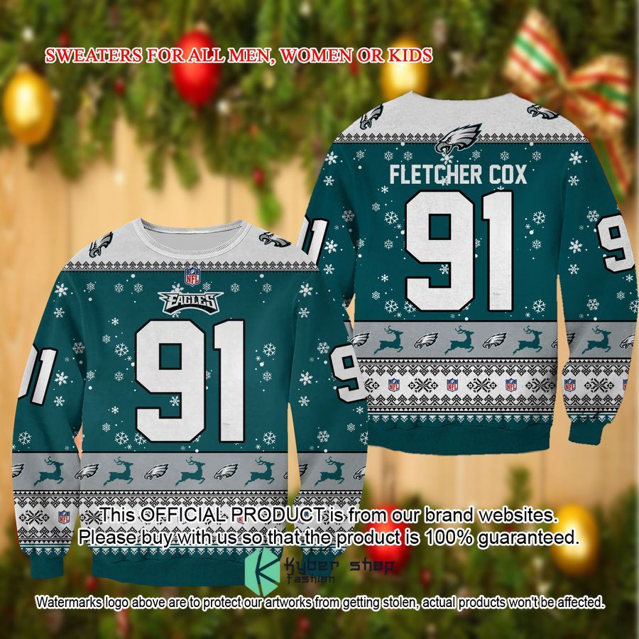 Fletcher Cox Philadelphia Eagles Christmas Sweater 7