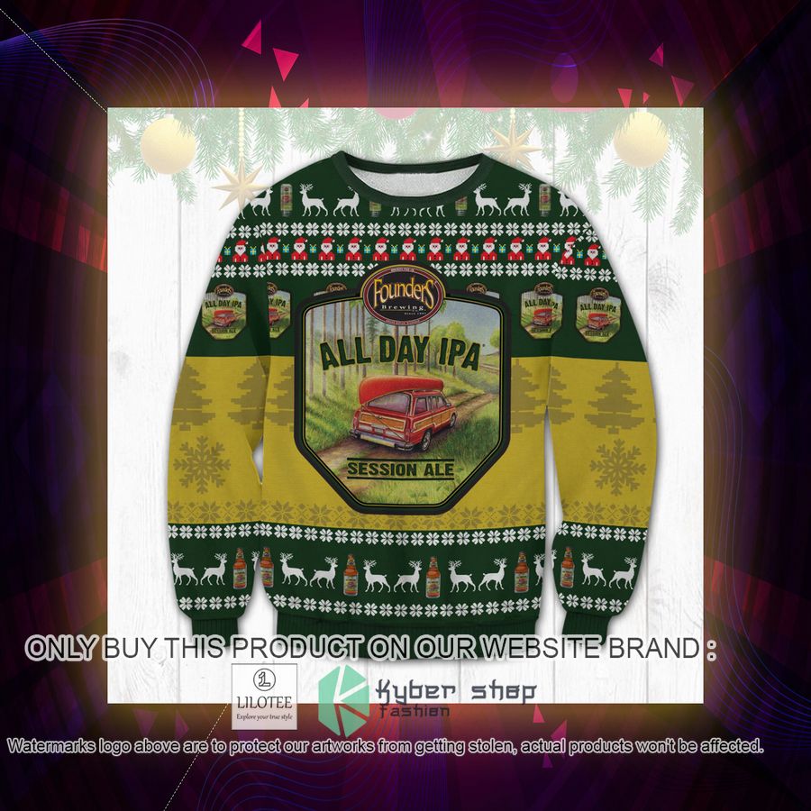 Founders All Day IPA Christmas Sweater, Sweatshirt 3 founders all day ipa christmas sweater sweatshirt 3 55953