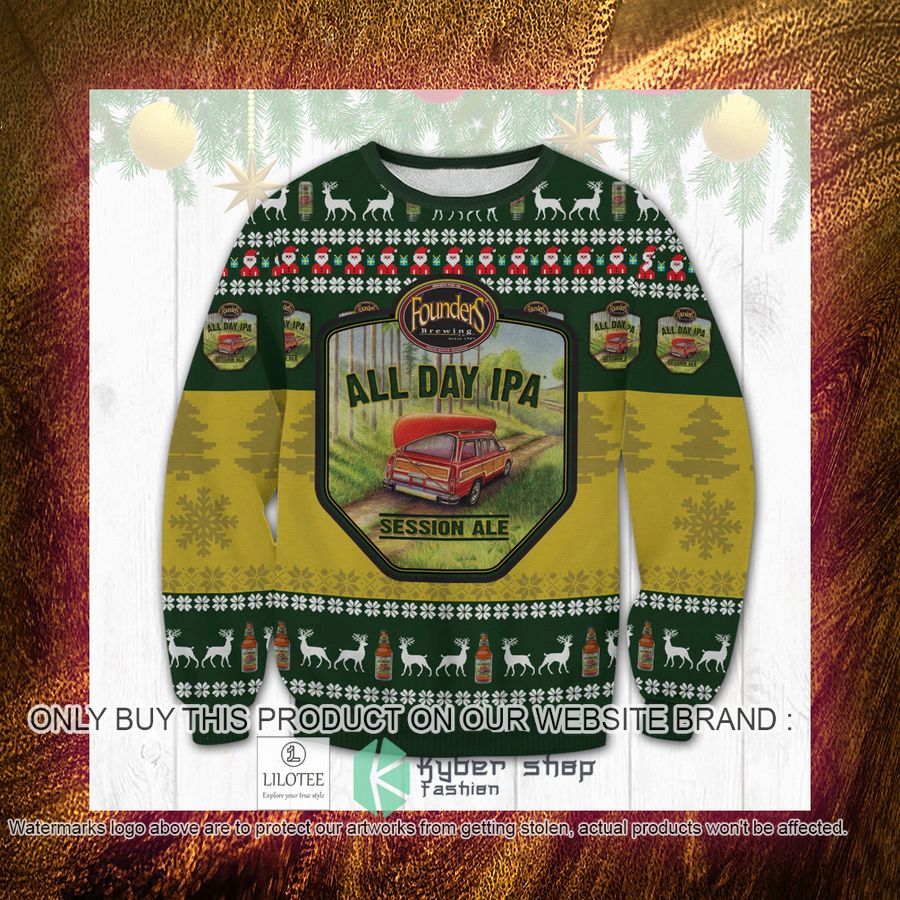 Founders All Day IPA Christmas Sweater, Sweatshirt 4 founders all day ipa christmas sweater sweatshirt 4 19992
