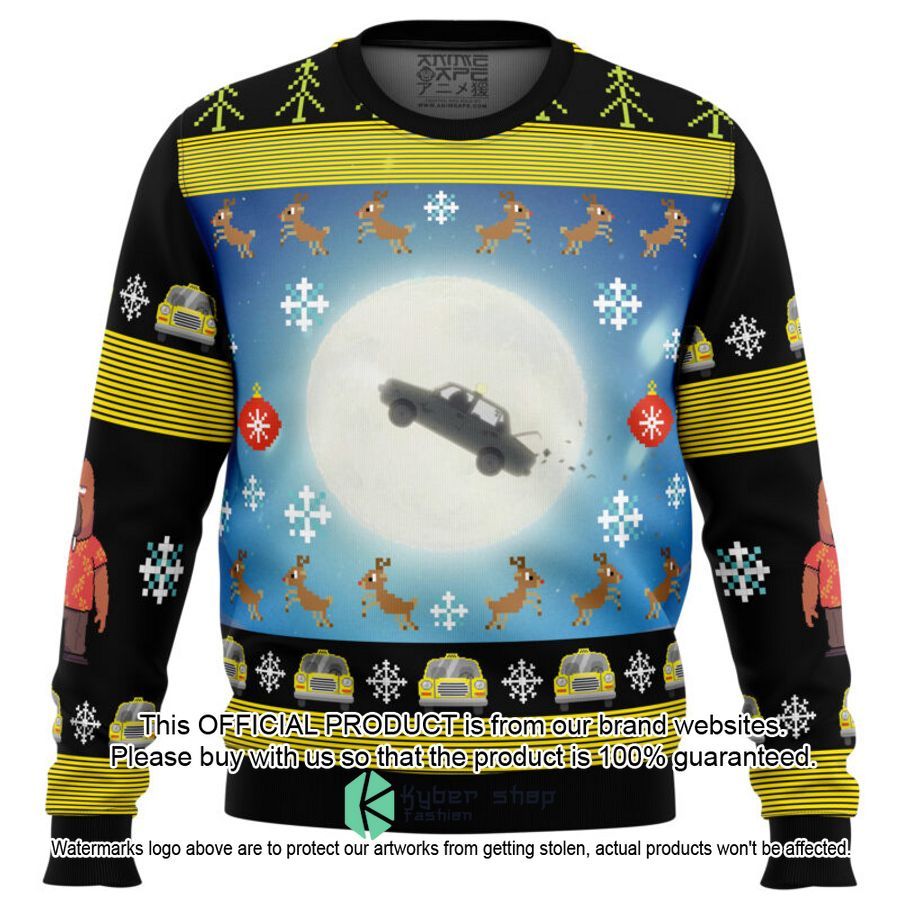 Full Moon Odd Taxi Christmas Sweater 15