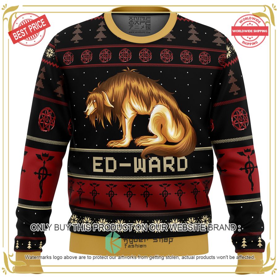 Fullmetal Alchemist Chimera Nina Tucker Ed-ward Christmas Sweater 16 Fullmetal Alchemist Chimera Nina Tucker Ed-ward Christmas Sweater word1